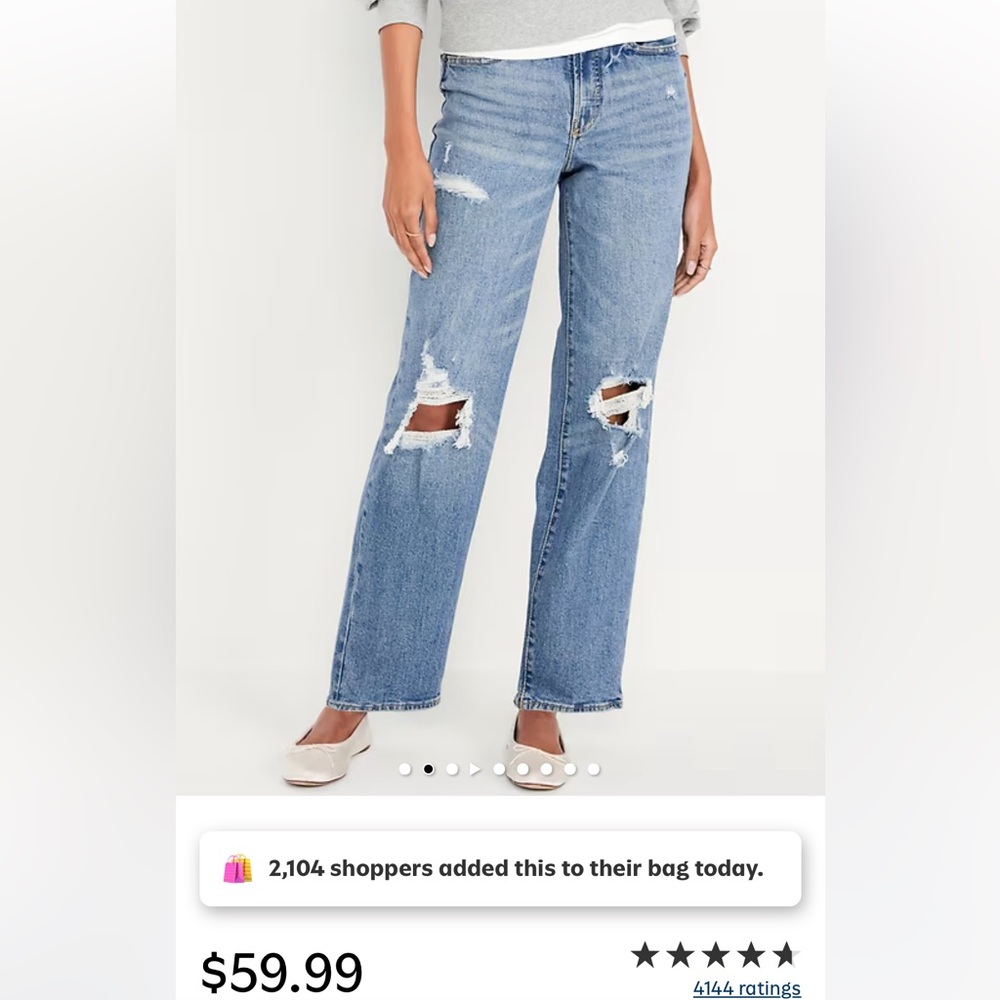 Old Navy High Waisted OG loose jeans